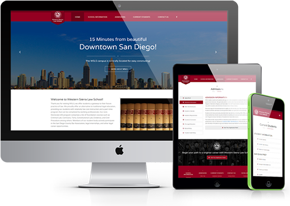 Western Sierra Law School Custom Website